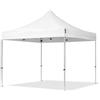 TOOLPORT 3x3m Gazebo Pieghevole PES 800, Professional 40mm Alluminio, Bianco