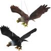 Generico Deterrente per Uccelli Giardino, Aquila Simulata Resistente per Allontanare Uccelli Repellente Decorativo per Piccioni E Volatili per Esterno 2 Pezzi