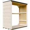 TIMBELA Legnaia da esterno M980-1 75x153xH159 cm 1,14 m²