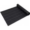 FYRKANT Telo Pacciamatura Nero Antierbacce per Orto e Giardino Contro infestanti - Tessuto 100 gr/m² Intrecciato Permeabile all'Acqua Stabilizzato UV (1x10m)