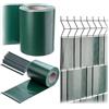 KADAX Strisce frangivista in PVC, 35 m x 19 cm, per recinzioni a doppia asta, con 20 clip di fissaggio, protezione dal vento, pellicola per recinzione a asta, verde