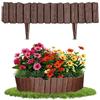 KAHEIGN Bordo per Aiuole, 22CM x 230CM Effetto Legno Bordo per Prato Recinzione Flessibile per Esterni per Giardino Bordure, Aiuole, Vialetti da Giardino e Progetti di Giardinaggio Fai Da Te (Marron)