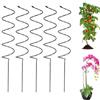 Generico 5 Pezzi Pali A Spirale Per Pomodori,Supporto Per Piante A Spirale,Tutore Per Pomodori,Bastoncini Per Pomodoro,Tutori Sostegni,Gabbie,Sostegni Per Piante In Vaso,Rampicanti A Rosa (A)