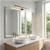 Lampada LED da Specchio 50cm Nera 8W IP44 Tripla Installazione Colore Bianco Naturale 4.000K