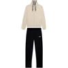 FREDDY - Tuta Donna Completa in Cotone Interlock con Felpa con Zip e Collo Alto Foderato Animalier, Pantaloni con Coulisse - Tute Sportive