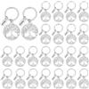FINGERINSPIRE 24Pz Portachiavi con Scritta Grazie A Forma di Albero della Vita, Portachiavi Alla Moda, Chiaviere per La Stagione delle Lauree, Chiaviere per La Festa Degli Insegnanti