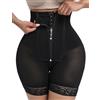 GainKee Fajas Colombianas Shapewear per donne pancia controllo corpo shaper Butt Lifter Body con cerniera cavallo, Rosybrown, Medium