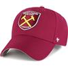 47 Brand EPL West Ham United FC EPL-MVP17WBV-CAA, Mens cap with a Visor, Burgundy, One Size EU