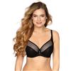 Gaia Reggiseno Soffice Classico con Ricami 874 Samira, Nero,5C