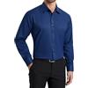 HISDERN Camicia da Uomo a Maniche Lunghe Casual Top per Business Tempo Libero e Cerimonia con Colletto Classico e Tasca Blu Scuro 3XL