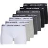 JACK & JONES Jacjj Solid Trunks - Confezione da 7 Pezzi, Bianco, XL