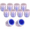 cyclingcolors 10x Cappucci delle valvole cappuccio luminoso fosforescente valvola pneumatici Auto Bici Moto Schrader Plastica, Blu