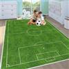 VHCLYBJU Tappetino per campo da calcio Tappeto per campo da calcio Tappeto per camera da letto per bambini Campo da calcio Tappeto per area giochi per bambini Tappetino a tema sportivo Ta