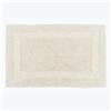 HOMESCAPES Tappetino da bagno di lusso, 1600 g/m², extra morbido, 100% cotone, reversibile, antiscivolo, lavabile, super assorbente, asciugatura rapida, 50 x 80 cm, colore: crema