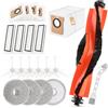 VOUPRONGZY 20 Pezzi Accessori Per Xiaomi X20 Max / X20 Pro Accessori Con 1 Spazzole Principali,6 Spazzole Laterali, 4 HEPA Filtri, 4 Sacchetti Polvere, 4 Panni Mop, 1 Spazzola Pulizia