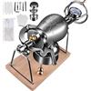 Generic Macchina per Popcorn Professionale, Macchina per Il Riso Soffiato Cannone Cinese per Popcorn, Valvola di Pressione Doppia, Maniglia in Rame Girevole a 360 Gradi (520ML)