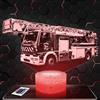 Lampephoto.fr - Lampada 3D Camion Dei Pompieri Francesi Vigile Del Fuoco, Idea Regalo Decorazione Pompiere Lampada Decorazione Ufficio Salotto Uomo Idea Regalo Fan Camion Dei Pompieri, Led TOP