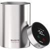 BLESYS Intelligente contenitore caffe sottovuoto per alimenti ermetico e automatico in acciaio inox con display LCD funzione di mantenimento della freschezza con un solo tocco 1.8l argento