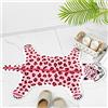 ZSCYD-yingda1992 Tappeto a forma di leopardo animali tappetino da bagno antiscivolo tappetino da bagno zerbino per camera da letto bagno cucina cartone animato area tappeto per vasca da bagno morbido