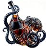 tinysiry Caraffa decanter artistica in vetro a forma di polpo, 350 ml, caraffa per whisky nautica con tentacolo 3D, controllo goccia a goccia, bottiglia di vino e soda, decorazione d'interni