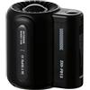 MARZIUS Ventilatore portatile con 3 velocità regolabili, mini ventilatore ricaricabile tramite USB, silenzioso ventilatore con clip in vita, ideale per viaggi, ufficio e uso all'aperto (nero)