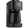 MEDION Macchina da caffè con caraffa termica e timer (filtro, 8 tazze, 1,2 L, 900 W, 3 livelli, funzione mantenimento calore, timer, antigoccia, display, MD18458), nero opaco