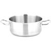 METRO Professional Casseruola in acciaio inox, 11.5 x Ø 28 cm, 6.5 L, adatta a induzione, argento