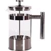 Any Morning French Press Caffettiera | Caffettiera in acciaio inox | Timbro per caffè fresco | Cold Brew Caffettiera (vetro/acciaio inox - 600 ml (argento)