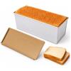 MUXHEL 1200g stampo pane in cassetta, cassetta per pane in cassetta, pane in cassetta, stampo per pane in cassetta, 37 x 12,5 x 12 cm