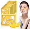 URAQT Patch Occhi, 10 Paia Maschera Occhi Maschera Contorno Occhi, Maschera d'occhio del Collagene Maschere Occhi per Anti Occhiaie, Eye Mask di Ridurre Borse, Anti-Rughe, Anti-Età
