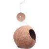 Generic Nido di noce di cocco naturale per uccelli, per pappagalli, pappagalli, parrocchetti, calopsitte, conuro, canarino, piccione, ratti, gerbilli, topi, mangiatoie, mangiatoie, giocattolo