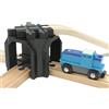 Locorico Ponte a doppio piano per treno in legno compatibile Brio Lillabo Hape