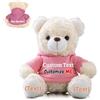 FAHOXUMR Orso di Peluche Personalizzato con Nome Foto Personalizzato, Orsacchiotto Peluche come Regalo Personalizzato per Donne Uomini a San Valentino, Regali Anniversario (20 cm)