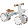 AIYAPLAY Draisienne bicicletta Bambino 4 Ruote Sella regolabile, manubrio ergonomico Lega alu. PP Grigio marrone verde, bambino da 1 a 3 anni