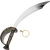 Homoyoyo 1 Set giocattolo con coltello da pirata Halloween costume da pirata cosplay orecchini accessori pirata costumi puntello delle spade dei pirati spade cosplay plastica