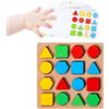 Gacqpli Puzzle di Forme per Bambini,di Abbinamento e Incastro - Gioco da Tavolo con 16 Forme Geometriche | per Bambini Bambine 3+ Viaggio Scuola Aula Regalo Natale