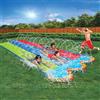 BANZAI Scivolo d'acqua triplo Racer, lunghezza: 4,9 m, larghezza: 208,3 cm, giocattolo gonfiabile per esterni