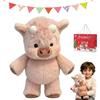 Gienslru Peluche Che Corre, 45cm Peluche Mucca Che Corre, Peluche Maialino Che Corre, Animale Di Pe luche Per Uomini, Donne, Bambini E Ragazzi (B)