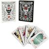 LongGenius Carte da poker Hollow Knight (6 x 9 cm), design bianco e nero, regalo per la notte del gioco, carte da gioco cavaliere cavo (54 pezzi)