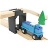 Locorico 3 ponti tunnel per treno in legno, compatibile Brio Lillabo Hape
