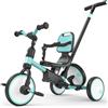 Besrey Triciclo Bambini 5 in 1 - Triciclo Evolutivo con Maniglione e Ruota di Scorta, Bici Senza Pedali per Bambini da 18 mesi Dotato di Schienale e Cintura, Regalo Compleanno per Bambine (Verde)