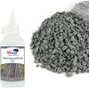 WWS War World Scenics War World Scenics Kit 500g Pietre da Massicciata Grigio Scuro Grandi & 250ml Colla per Massicciata - Modellismo Ferroviario Diorama