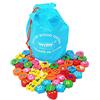 Toys of Wood Oxford TOWO Blocchi numerici dell'alfabeto in legno - Lettere ABC Perline da infilare 46 pezzi Puzzle di ordinamento di allacciatura-Giocattoli educativi abbinati ai colori per 3 anni STEM Montessori