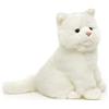 Uni-Toys - Gatto bianco, seduto - 21 cm (altezza) - Gattino peluche - peluche