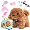 Piashow Cane giocattolo per bambini, cane giocattolo che corre e abbaia, cane elettrico peluche coccolone regalo interattivo per 2 3 4 5 6 anni idee regalo (cani) (Cani)