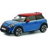 Solido Mini Cooper (2023) - Carrozzina compatta a 3 Porte, Tetto Rosso, Dettagli Sportivi, Diecast Modellino Auto, Island Blue Metallic, 1:43