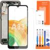 AGCUT Schermo LCD per Samsung A33 5G LCD Display per Samsung Galaxy A33 5G A336 SM-A336E SM-A336B Incell Screen Replacement Digitalizer Touch Screen Assemblea con Strumenti (nero con telaio, senza impronta)