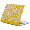 HLAAJJX Custodia per Macbook Air 13 pollici M4 M3 M2 2025 2024 2022 (A2681 A3113 A3240),Caso Duro Protection Cover in Plastica per Apple Macbook Air 13,6 Case,Fiori Gialli