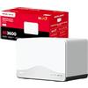 Mercusys TP-Link Halo H27BE Mesh Wi-Fi 7 BE3600Mbps Dual-Band, 2.5G Porta WAN/LAN, 2 Porte LAN Gigabit, Coperto fino a 270 m2, 4K-QAM, MLO, Multi-RUs, VPN,Controllo da APP, 1pz