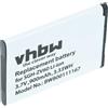 vhbw batteria compatibile con Samsung S3650 Corby, S3650, S3370, REX90s, S3370 Corby 3G, REX 90, S3830 smartphone cellulare (900mAh, 3,7V, Li-Ion)
